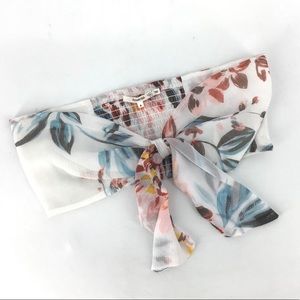 NEW Tularosa Margaret Tie Front Bandeau Crop Top